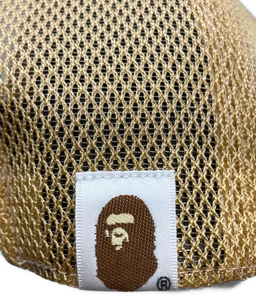 A BATHING APE（ア ベイシング エイプ）A BATHING APE (ア ベイシング エイプ) moussy (マウジー) REISSUE MESH キャップ カーキ サイズ:Fの古着・服飾アイテム