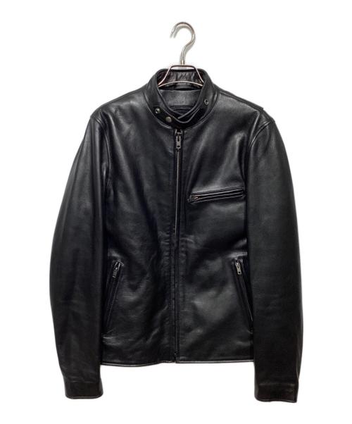 Liugoo Leathers（リューグーレザーズ）Liugoo Leathers (リューグーレザーズ) シングルライダースジャケットCW22-R-3 ブラック サイズ:Lの古着・服飾アイテム