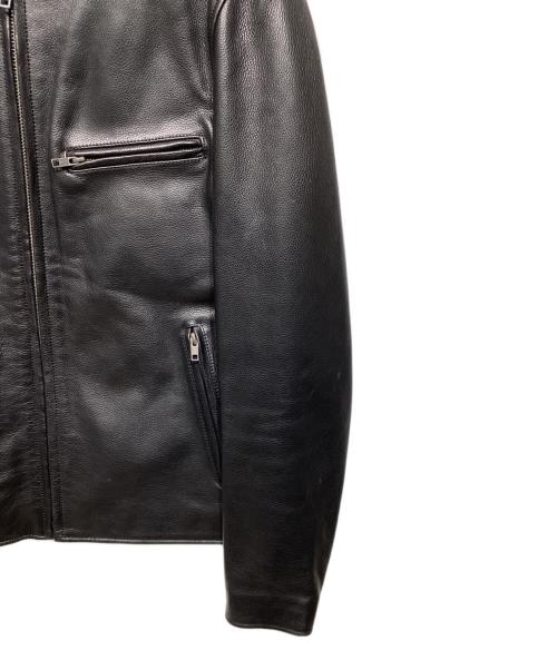 Liugoo Leathers（リューグーレザーズ）Liugoo Leathers (リューグーレザーズ) シングルライダースジャケットCW22-R-3 ブラック サイズ:Lの古着・服飾アイテム