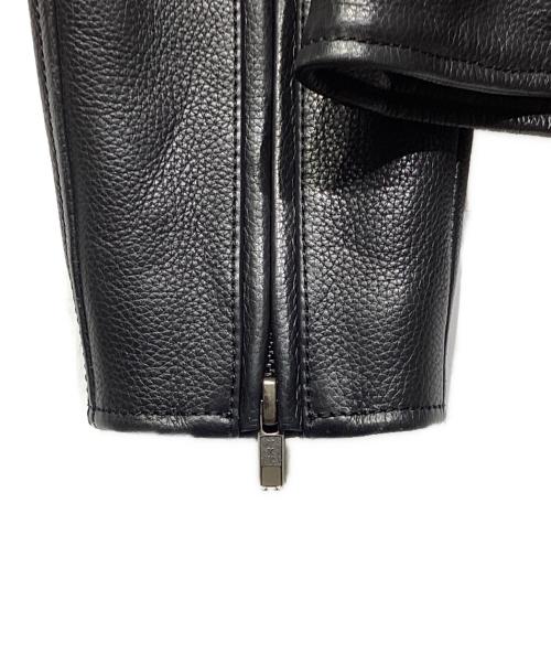 Liugoo Leathers（リューグーレザーズ）Liugoo Leathers (リューグーレザーズ) シングルライダースジャケットCW22-R-3 ブラック サイズ:Lの古着・服飾アイテム