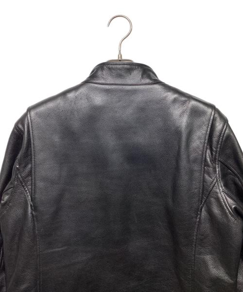 Liugoo Leathers（リューグーレザーズ）Liugoo Leathers (リューグーレザーズ) シングルライダースジャケットCW22-R-3 ブラック サイズ:Lの古着・服飾アイテム