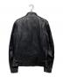 Liugoo Leathers (リューグーレザーズ) シングルライダースジャケットCW22-R-3 ブラック サイズ:L：15000円