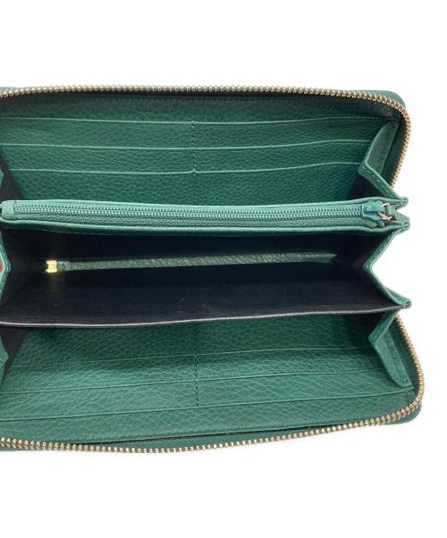 GUCCI（グッチ）GUCCI (グッチ) 308014　ホースビット 長財布 グリーンの古着・服飾アイテム