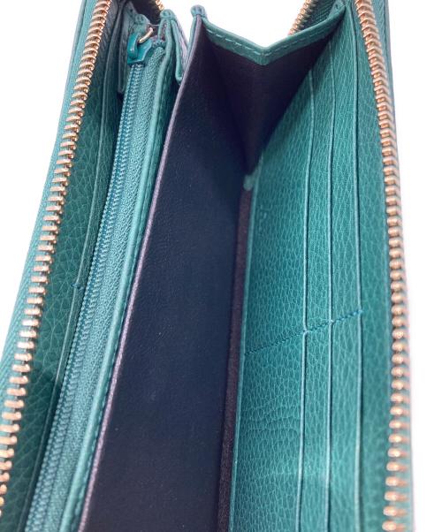 GUCCI（グッチ）GUCCI (グッチ) 308014　ホースビット 長財布 グリーンの古着・服飾アイテム