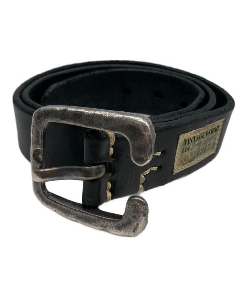 VINTAGE WORKS（ヴィンテージワークス）VINTAGE WORKS (ヴィンテージワークス) レザーベルト　	DH5536 ブラック サイズ:31/79の古着・服飾アイテム