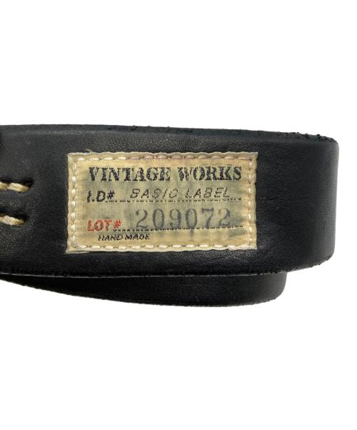 VINTAGE WORKS（ヴィンテージワークス）VINTAGE WORKS (ヴィンテージワークス) レザーベルト　	DH5536 ブラック サイズ:31/79の古着・服飾アイテム