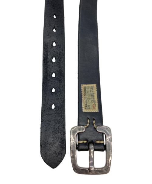 VINTAGE WORKS（ヴィンテージワークス）VINTAGE WORKS (ヴィンテージワークス) レザーベルト　	DH5536 ブラック サイズ:31/79の古着・服飾アイテム