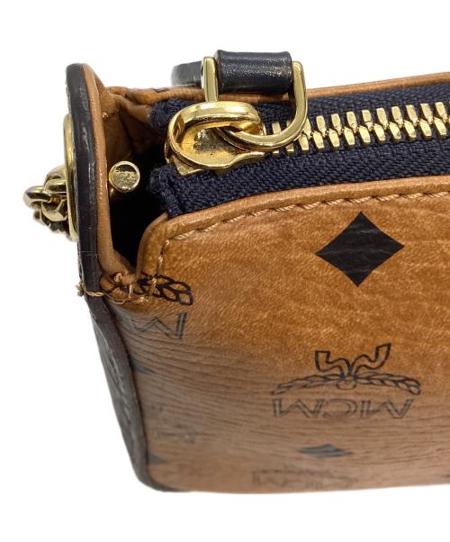 MCM（エムシーエム）MCM (エムシーエム) ヴィセトスチェーンショルダーバッグ ブラウンの古着・服飾アイテム