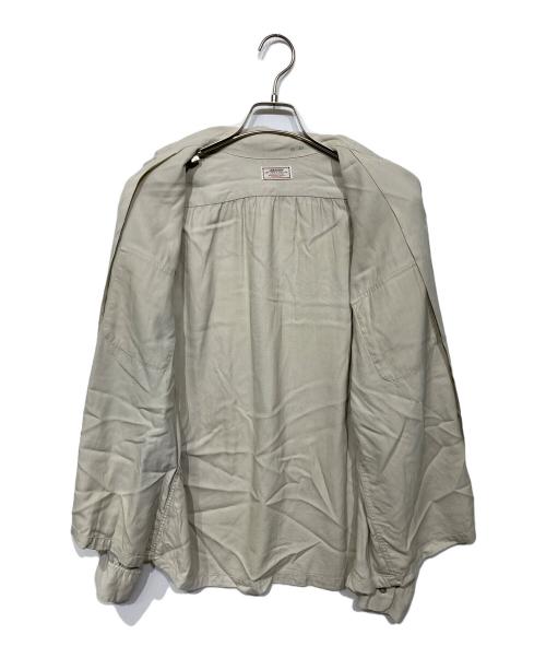 ARROW（アロー）ARROW (アロー) GABANARD 50’S  オープンカラーシャツ グレー サイズ:15/35の古着・服飾アイテム