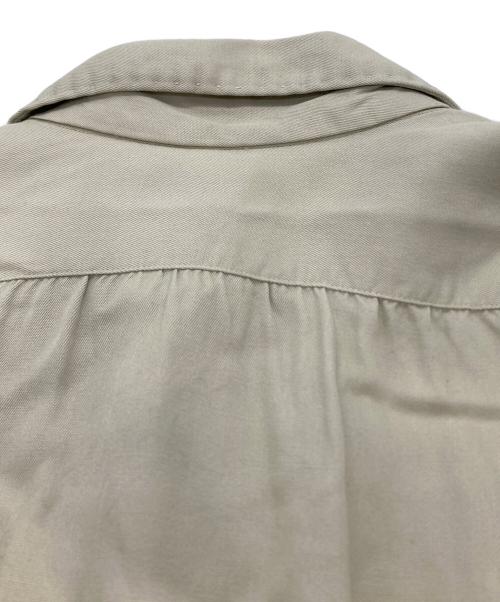 ARROW（アロー）ARROW (アロー) GABANARD 50’S  オープンカラーシャツ グレー サイズ:15/35の古着・服飾アイテム