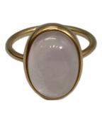 MARIHAマリハ）の古着「ローズクォーツ　アースドロップスリング」｜ゴールド