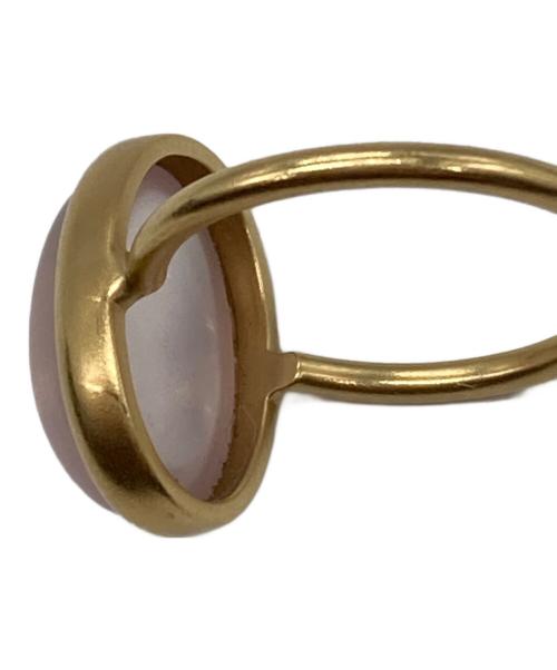 MARIHA（マリハ）MARIHA (マリハ) ローズクォーツ　アースドロップスリング ゴールド サイズ:10.5号の古着・服飾アイテム