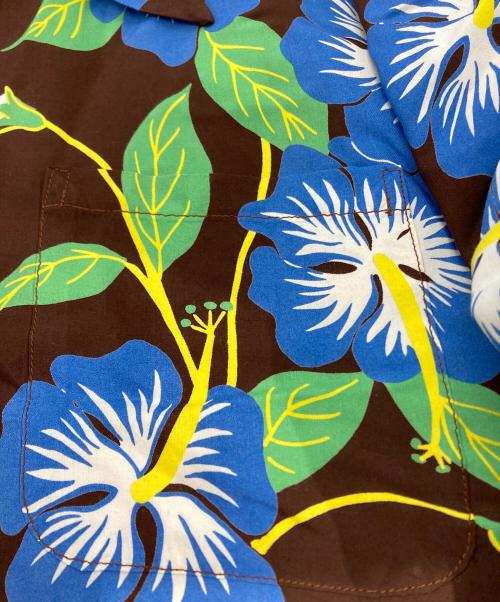 KAHANAMOKU（カハナモク）KAHANAMOKU (カハナモク) アロハシャツ ブラウン サイズ:XLの古着・服飾アイテム