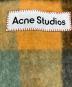 Acne studios (アクネ ストゥディオス) モヘアチェックスカーフ ブラウン×グリーン：18000円