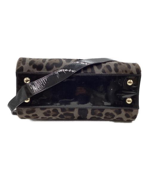 JIMMY CHOO（ジミーチュウ）JIMMY CHOO (ジミーチュウ) レオパード ハラコ2WAYバッグ グレーの古着・服飾アイテム