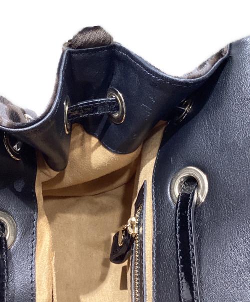 JIMMY CHOO（ジミーチュウ）JIMMY CHOO (ジミーチュウ) レオパード ハラコ2WAYバッグ グレーの古着・服飾アイテム