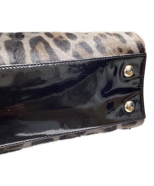 JIMMY CHOO（ジミーチュウ）JIMMY CHOO (ジミーチュウ) レオパード ハラコ2WAYバッグ グレーの古着・服飾アイテム