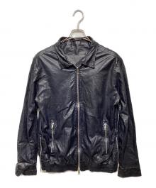 GIORGIO BRATO（ジョルジョブラッド）の古着「ラムレザージャケット」｜ブラック