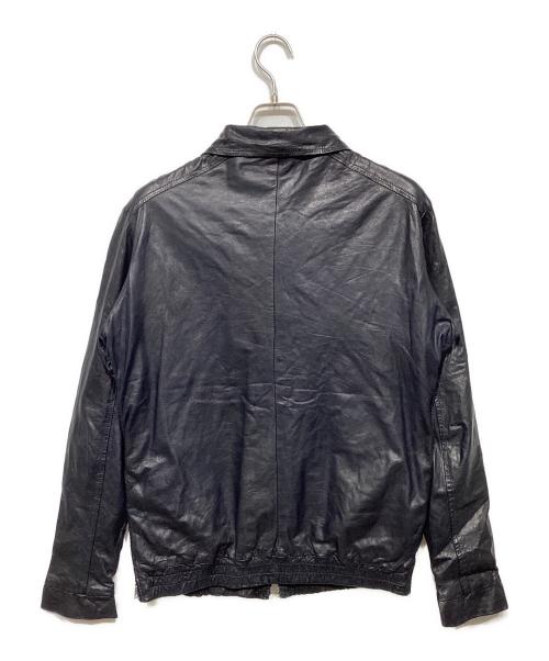 GIORGIO BRATO（ジョルジョブラッド）GIORGIO BRATO (ジョルジョブラッド) ラムレザージャケット ブラック サイズ:48の古着・服飾アイテム