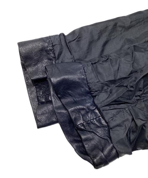 GIORGIO BRATO（ジョルジョブラッド）GIORGIO BRATO (ジョルジョブラッド) ラムレザージャケット ブラック サイズ:48の古着・服飾アイテム