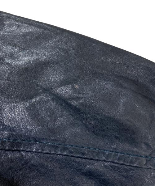 GIORGIO BRATO（ジョルジョブラッド）GIORGIO BRATO (ジョルジョブラッド) ラムレザージャケット ブラック サイズ:48の古着・服飾アイテム