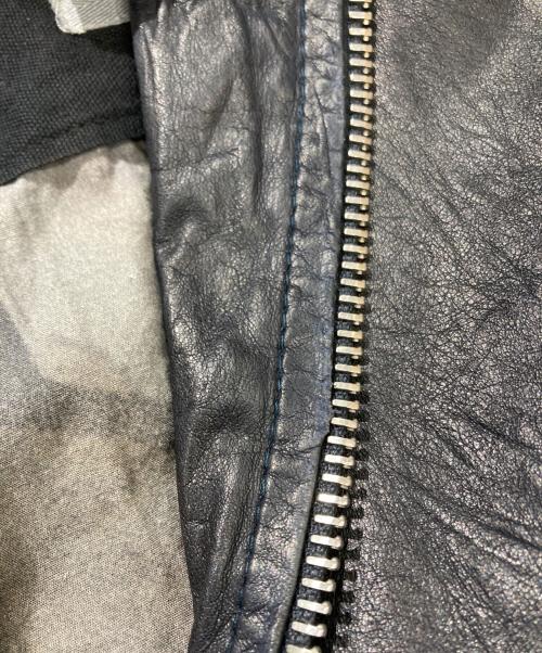 GIORGIO BRATO（ジョルジョブラッド）GIORGIO BRATO (ジョルジョブラッド) ラムレザージャケット ブラック サイズ:48の古着・服飾アイテム