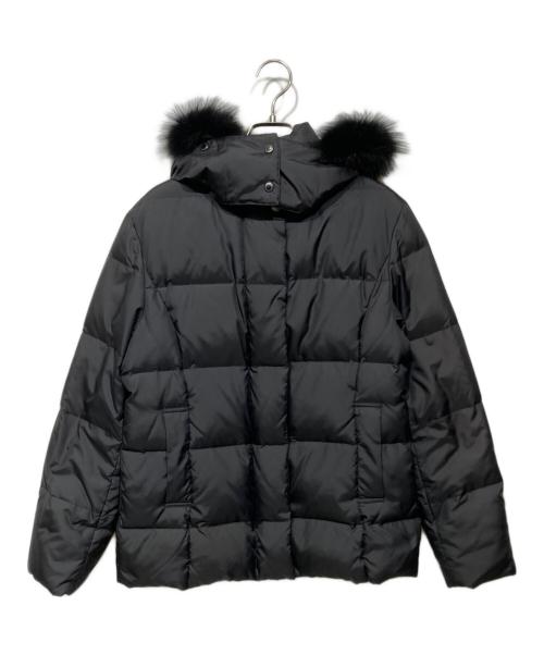 BURBERRY LONDON（バーバリーロンドン）BURBERRY LONDON (バーバリーロンドン) フォクスファー付 ダウンジャケット ブラック サイズ:Mの古着・服飾アイテム