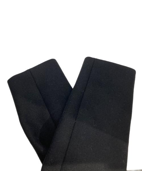 MIU MIU（ミュウミュウ）MIU MIU (ミュウミュウ) メルトン ダブル Pコート ブラック サイズ:42の古着・服飾アイテム