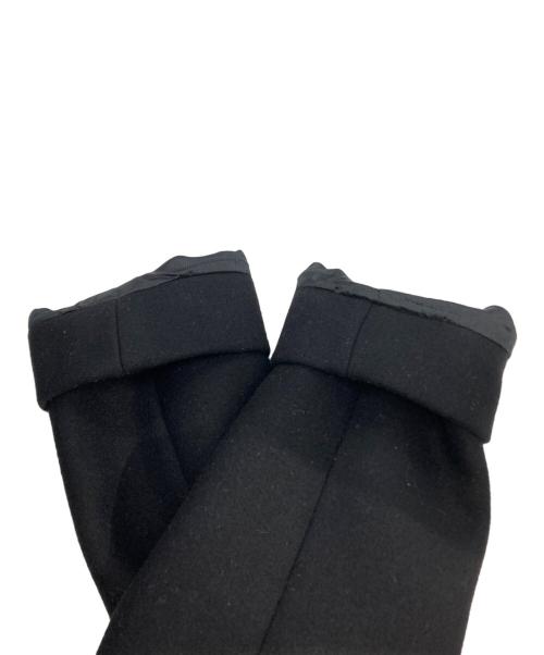 MIU MIU（ミュウミュウ）MIU MIU (ミュウミュウ) メルトン ダブル Pコート ブラック サイズ:42の古着・服飾アイテム