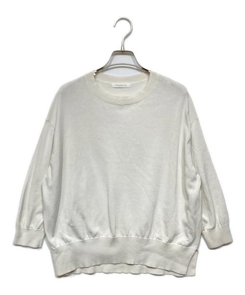 GALERIE VIE（ギャルリーヴィー）GALERIE VIE (ギャルリーヴィー) プレーンコットン クルーネックプルオーバー ホワイト サイズ:Freeの古着・服飾アイテム