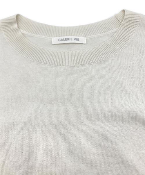 GALERIE VIE（ギャルリーヴィー）GALERIE VIE (ギャルリーヴィー) プレーンコットン クルーネックプルオーバー ホワイト サイズ:Freeの古着・服飾アイテム