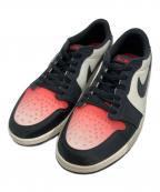 NIKE×Paris Saint-Germainナイキ×パリサンジェルマン）の古着「Air Jordan 1 Low OG "Sail and Off Noir"（エアー ジョーダン 1 ロー OG セイル オフ ノアール）」｜ブラック×ホワイト