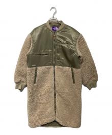 THE NORTHFACE PURPLELABEL（ザ・ノースフェイス パープルレーベル）の古着「Wool Boa Fleece Denali Coat（ウール ボア フリース デニール コート)」｜ベージュ×カーキ