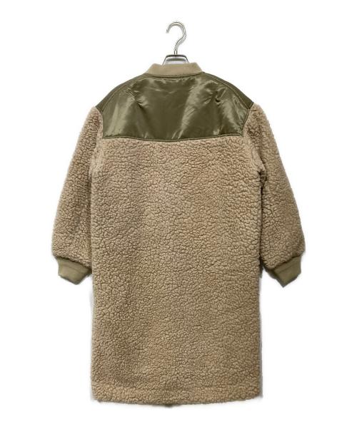 THE NORTHFACE PURPLELABEL（ザ・ノースフェイス パープルレーベル）THE NORTHFACE PURPLELABEL (ザ・ノースフェイス パープルレーベル) Wool Boa Fleece Denali Coat（ウール ボア フリース デニール コート) ベージュ×カーキ サイズ:XSの古着・服飾アイテム