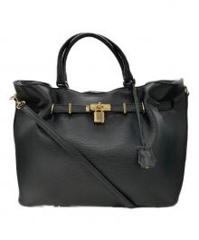 Milos（ミロス）の古着「金具付きトート」｜ブラック