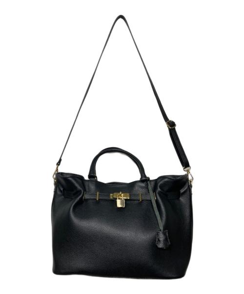 Milos（ミロス）Milos (ミロス) 金具付きトート ブラックの古着・服飾アイテム