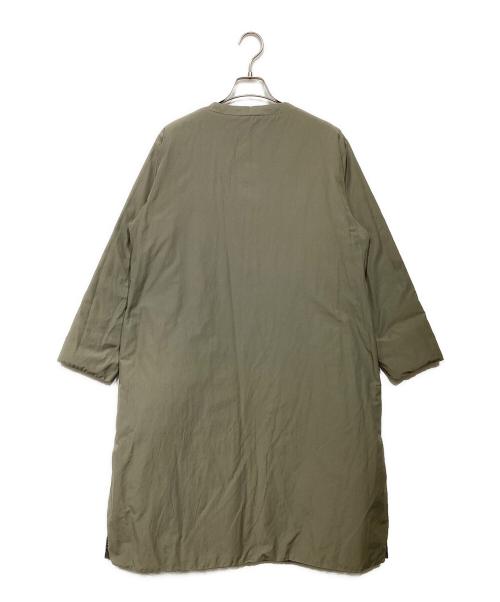 plantation（プランテーション）plantation (プランテーション) ライトリバーダウンコート グレー×カーキ サイズ:Mの古着・服飾アイテム