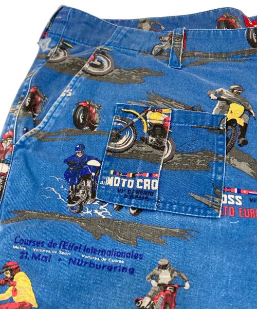 SUPREME（シュプリーム）SUPREME (シュプリーム) motocross shorts ブルー サイズ:36の古着・服飾アイテム