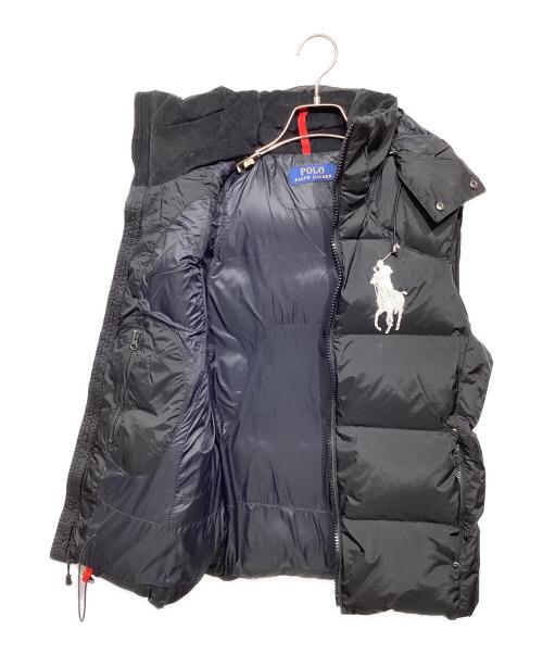 POLO RALPH LAUREN（ポロ・ラルフローレン）POLO RALPH LAUREN (ポロ・ラルフローレン) ビッグポニー ダウンベスト ブラック サイズ:XSの古着・服飾アイテム