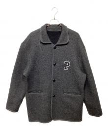 PAPAS（パパス）の古着「Pワッペン コート」｜グレー
