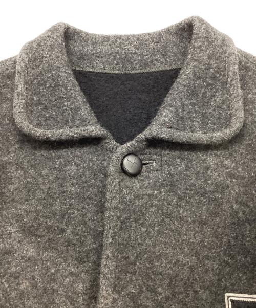 PAPAS（パパス）PAPAS (パパス) Pワッペン コート グレー サイズ:Lの古着・服飾アイテム