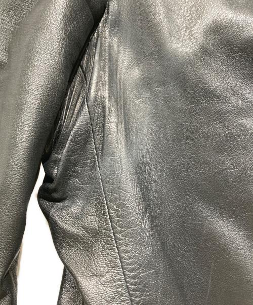 EMPORIO ARMANI（エンポリオ アルマーニ）EMPORIO ARMANI (エンポリオ アルマーニ) ラムレザー3Bジャケット ブラック サイズ:48の古着・服飾アイテム