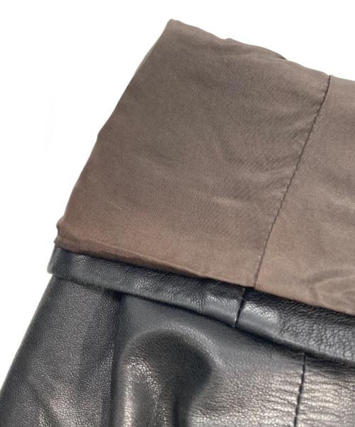 EMPORIO ARMANI（エンポリオ アルマーニ）EMPORIO ARMANI (エンポリオ アルマーニ) ラムレザー3Bジャケット ブラック サイズ:48の古着・服飾アイテム