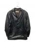 EMPORIO ARMANI（エンポリオ アルマーニ）の古着「ラムレザー3Bジャケット」｜ブラック
