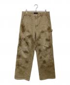 Vuja Deヴジャデ）の古着「GUNTHER DESTROYED DOUBLE-KNEE PANTS」｜ベージュ