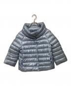 HERNOヘルノ）の古着「SOFIA　ショートダウンジャケット　PI0046DIC-12017-9004」｜スカイブルー