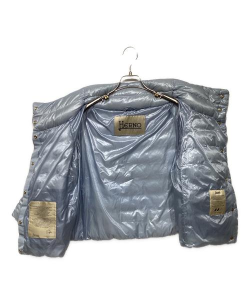 HERNO（ヘルノ）HERNO (ヘルノ) SOFIA　ショートダウンジャケット　PI0046DIC-12017-9004 スカイブルー サイズ:40の古着・服飾アイテム