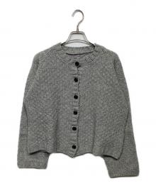 nest Robe（ネストローブ）の古着「ウールツイードニットカーディガン01233-1037」｜グレー