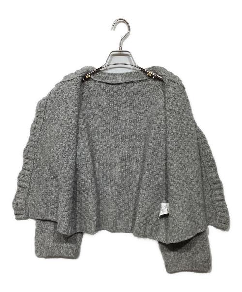 nest Robe（ネストローブ）nest Robe (ネストローブ) ウールツイードニットカーディガン01233-1037 グレー サイズ:Freeの古着・服飾アイテム