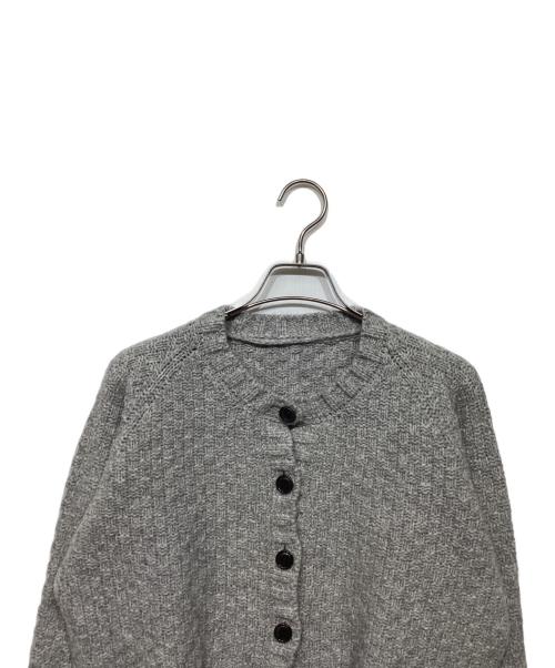 nest Robe（ネストローブ）nest Robe (ネストローブ) ウールツイードニットカーディガン01233-1037 グレー サイズ:Freeの古着・服飾アイテム